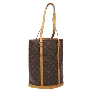 Authentic LOUIS VUITTON Monogram Bucket GM Shoulder Bag M42236 LV